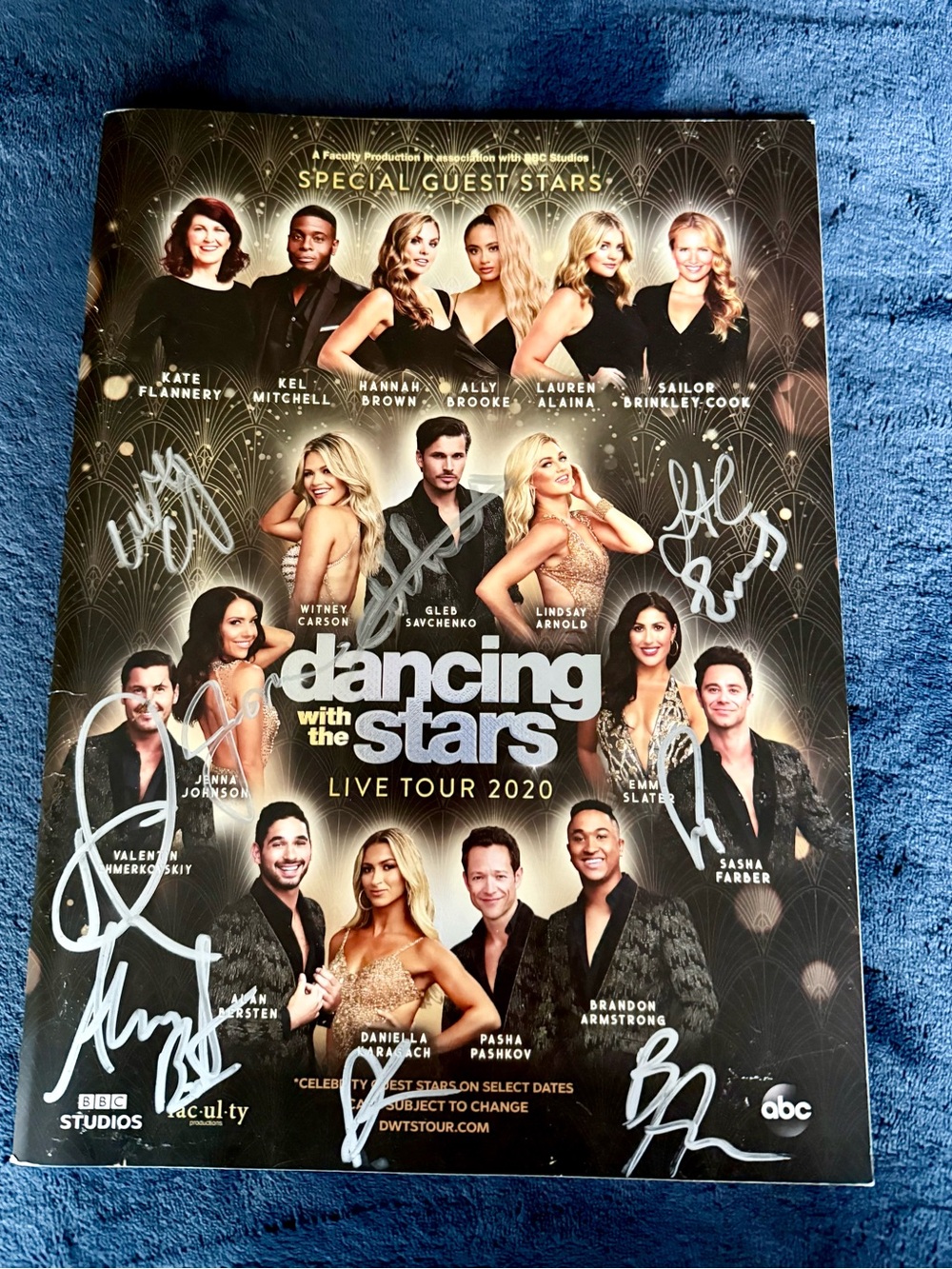 Dancing With the Stars 2020 VIP Signed Program Val Jenna Emma Daniella Copy A